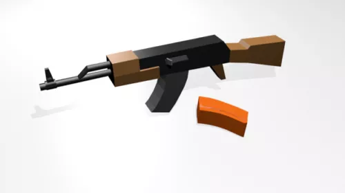 Scifi Sniper Rifle Gun 3d model