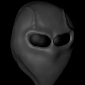 Alien Head Mask 3d model