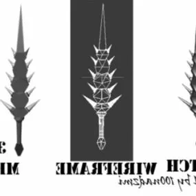Sword Zero Weapon 3d model