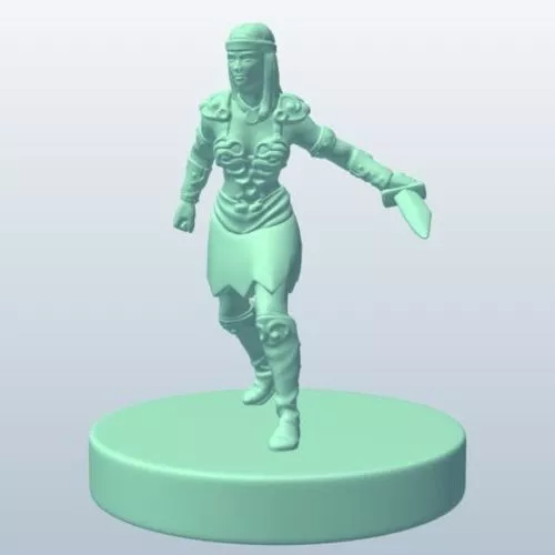 Angel Warrior Girl Character 3d model