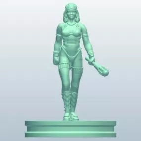 Amazon Warrior With Spiked 3d model