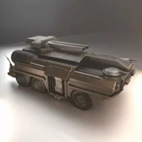 Sci-fi Amphibious Tank 3d model