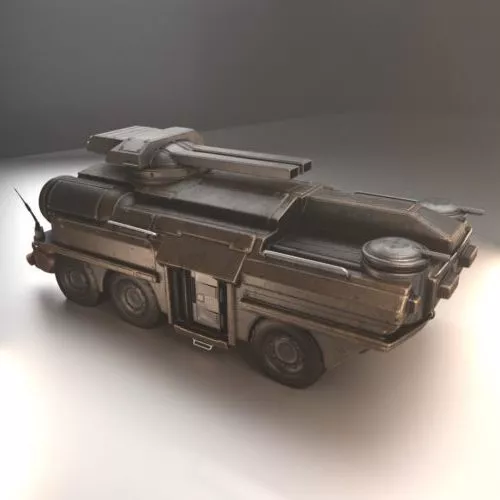 Sci-fi Amphibious Tank 3d model Sci-fi Amphibious Tank 3d model