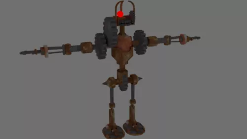 Futuristic Robot Dog 3d model