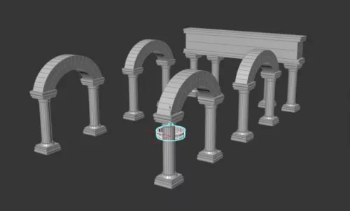 Ancient Ruins Arch 3d model Ancient Ruins Arch 3d model