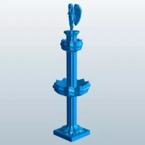 Angel Column Religion 3d model