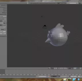 Angrybird Lowpoly Character 3d model