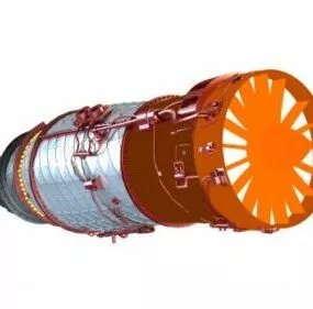 Jet Engine Animated 3d model