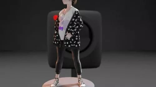 Japanese Girl Character Mizuyu 3d model