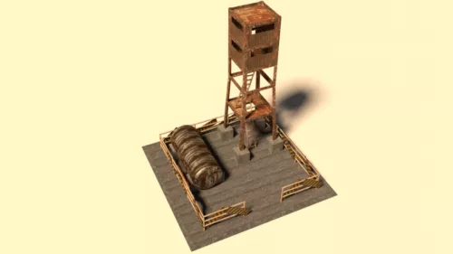 Old Apocalyptic Bunker 3d model Old Apocalyptic Bunker 3d model