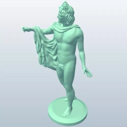 Apollo Statue 3d model Apollo Statue 3d model