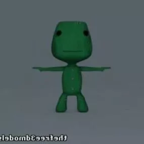 Baby Frog Character 3d model