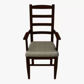 Wood Dinner Chair 3d model