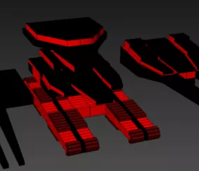 Armored Robot Car Vehicle 3d model