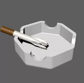 Ashtrays Cigarettes 3d model