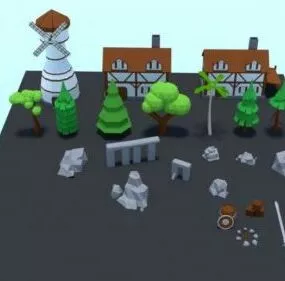 Lowpoly Asset Pack 3d model