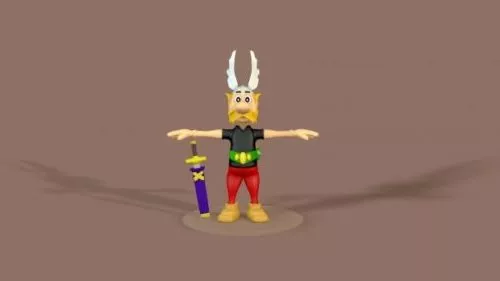 Asterix Cartoon Character 3d model Asterix Cartoon Character 3d model