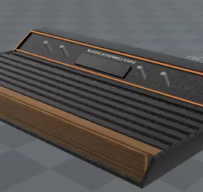 Atari Lowpoly 3d model
