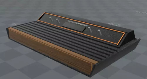 Atari Lowpoly 3d model Atari Lowpoly 3d model