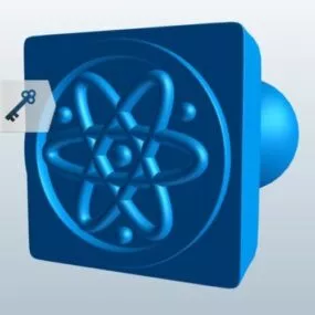 Atomic Energy Symbol 3d model