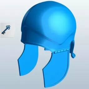 Vintage Attic Helmet 3d model