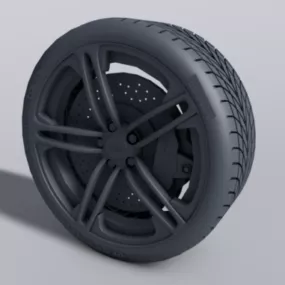 Audi Car Wheel V1 3d model