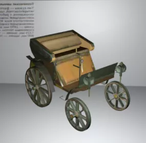 Vintage Automobile Vehicle 3d model
