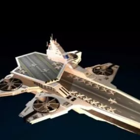 Avengers Helicarrier Spacecraft 3d model