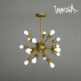 Avonni Sphere Luster Chandelier 3d model