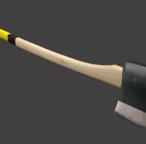Wooden Axe 3d model