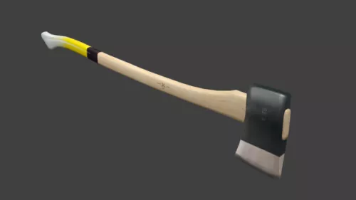 Rustic Pipe Axe Weapon 3d model