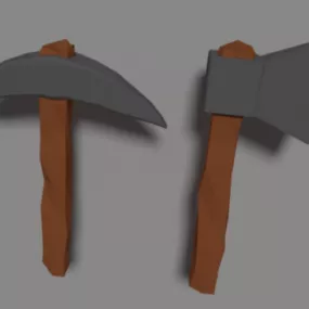 Pickaxe Lowpoly 3d model