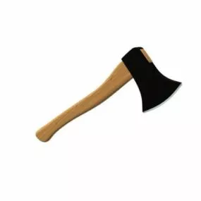 Axe Wood Base 3d model