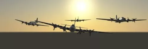 B-17e Airplane 3d model B-17e Airplane 3d model