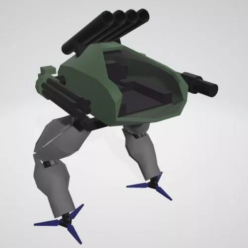 Biped Robot 3d model