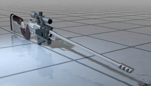 Ar10 Machine Gun Weapon 3d model
