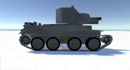 Ww1 Bt-42 Tank 3d model Ww1 Bt-42 Tank 3d model