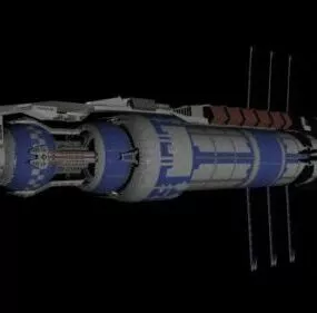 Babylon Spaceship Station 3d model
