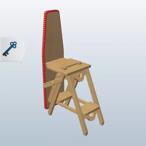 Wooden Bachelors Chair Chair 3d model Wooden Bachelors Chair Chair 3d model
