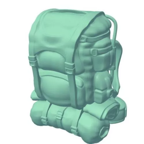 Adventure Backpack School Accessories 3d model