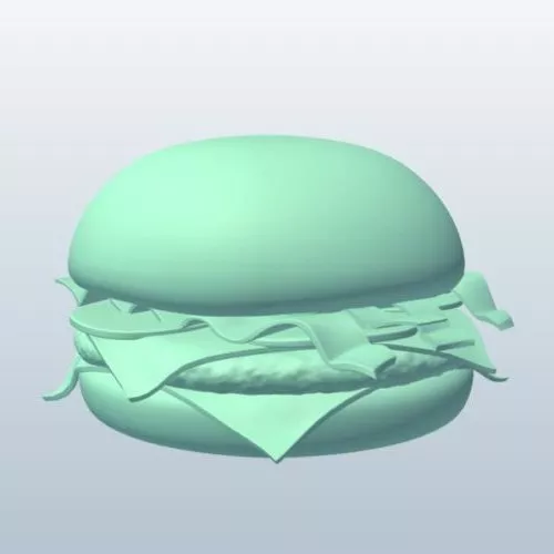 Bacon Cheeseburger Food 3d model Bacon Cheeseburger Food 3d model