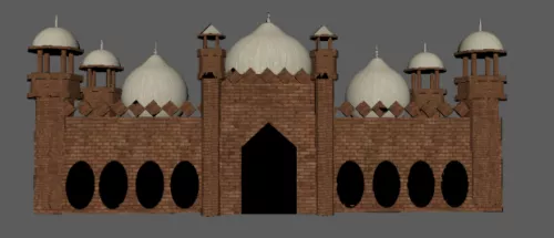 Storefront House Medieval Style 3d model