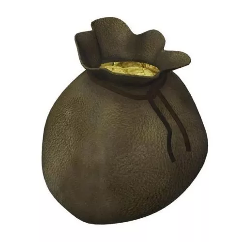 Silver Buck Coin 3d model