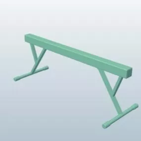 Balance Beam Sport Equipment 3d model