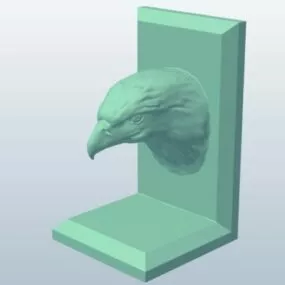 Eagle Head Bookend 3d model