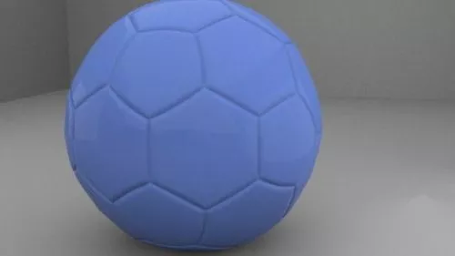 Realistic Green Tennis Ball 3d model