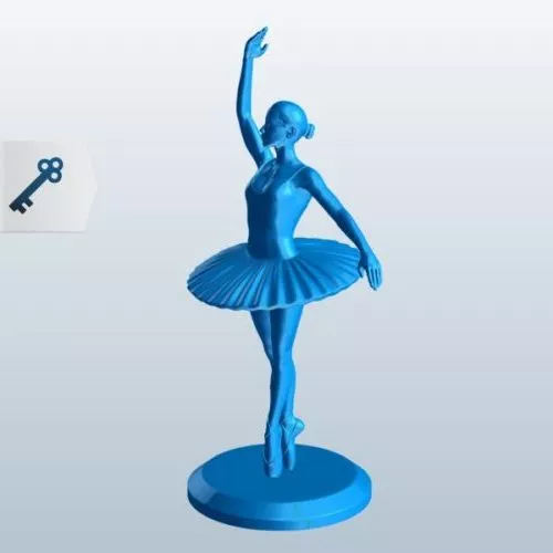 Ballerina Bourree Figurine 3d model Ballerina Bourree Figurine 3d model
