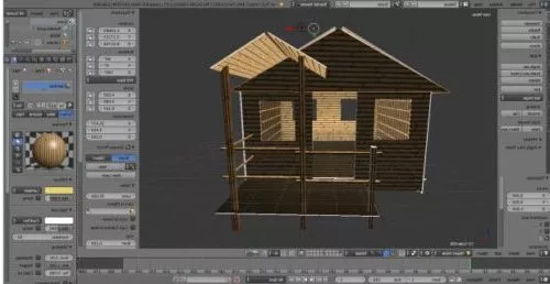 Fence Bamboo Material 3d model