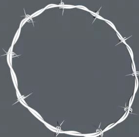Metal Barbed Wire 3d model