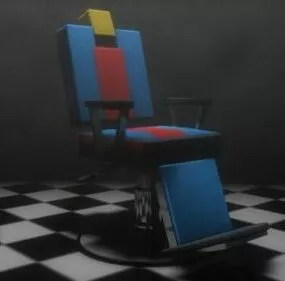 Barber Shop Chair 3d model
